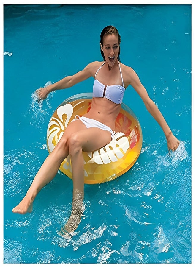 Mamadev®:- Printed Swim Tube for Kids Swimming Leering Ring for Girls & Boys Swimming Tube Inflatable Swim Ring (9+ Years Up)(Size - 36''inch)(Multi Color)(1 PIS) - Image 4